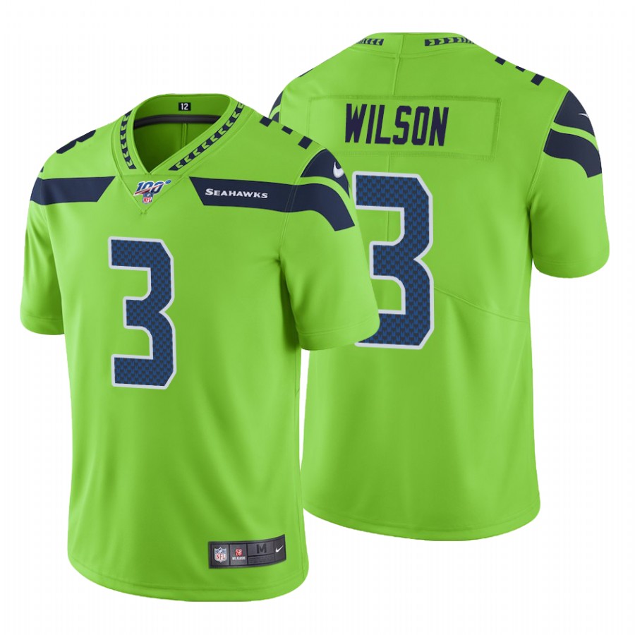 cheap jerseys online shop reviews Seahawks #3 Russell Wilson Green Men ...