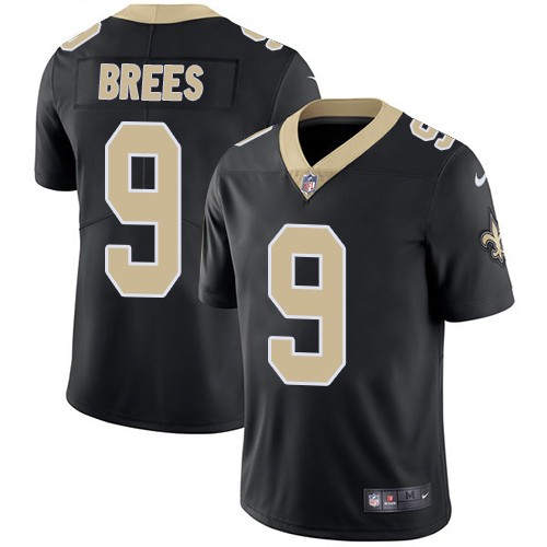 cheap vintage jerseys nba Youth Saints #9 Drew Brees Black Team Color Stitched Vapor Untouchable Limited Jersey stitched nfl jersey